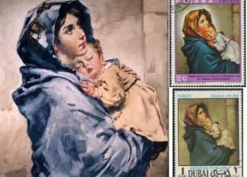 La Madonna del Ferruzzi e francobolli commemorativi - wiki