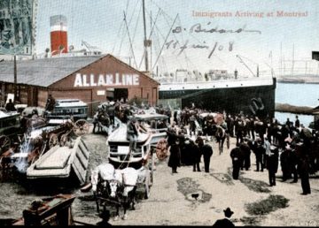 Canada - Québec, 1908 arrivo di emigranti nel porto di Montreal (Fondazione Paolo Cresci - Lucca)