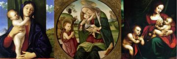 MASP San Paolo: Madonne. Da sinistra Bellini, Botticelli, Giampietrino