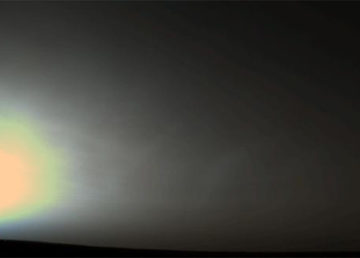 A Martian sunrise was captured in this Viking 2 Lander picture taken June 14, 1978, at the spacecraft's Utopia Planitia landing site. Image Credit: NASA/JPL