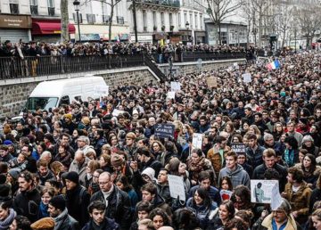 Il corteo dell'11 gennaio a Parigi. Foto: Yann Caradec from Paris, France