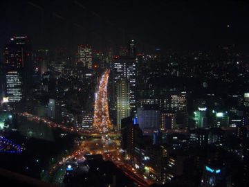 Tokyo Tower night panorama. Photo: David Monniaux