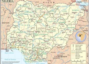 Gli attacchi di Boko Haran nel 2015 alla frontiera nord-est della Nigeria. Rielaborazione “italiani” su immagine commons.wikimedia.org/wiki