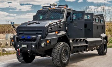 Veicolo corazzato prodotto dalla INKAS® società canadese con sede a Toranto. Immagine tratta dal sito https://inkasarmored.com/inkas-huron-apc/