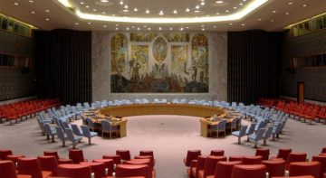 United Nations Security Council on the United Nations Headquarters in New York City, by Neptuul
