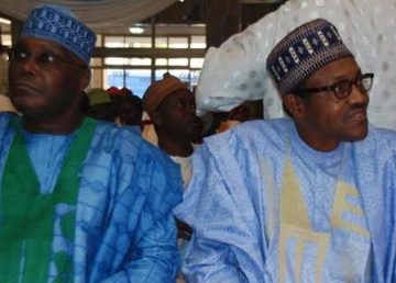 Former Vice-President Atiku Abubakar and Former Head-of-State General Muhammadu Buhari (Rtd) at the First Progressive Governance Lecture Series. July 20, 2014 Uploaded by Wikiregina