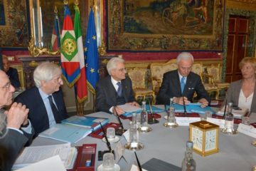Quirinale 21/04/2015. Il Presidente Mattarella presiede il Consiglio Supremo di Difesa