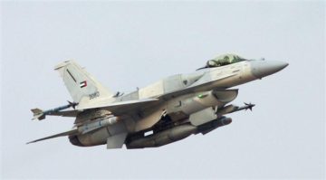 United Arab Emirates F-16 Block 60 taking off from Naval Air Station Joint Reserve Base Fort Worth. http://en.wikipedia.org/wiki/General_Dynamics_F-16_Fighting_Falcon#/media/File:F-16e_block60.jpg