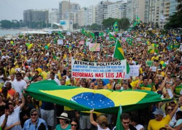 Manifestazione 15 marzo. Foto: Agencia Brasil