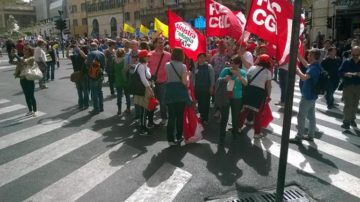 Sciopero della scuola 4.5.2015. Foto: Giorgio Castore