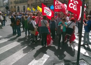 Sciopero della scuola 4.5.2015. Foto: Giorgio Castore