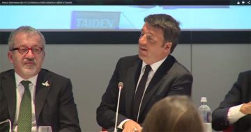 Milano. Renzi interviene alla VII Conferenza Italia – America Latina e Caraibi. Immagine tratta dal video dell’intervento. https://www.youtube.com/watch?t=35&v=bB9mI9oA3yc