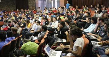 "Spring 2013 hackNY Student Hackathon" by Matylda Czarnecka on Twitter - Source image on Flickr. Licensed under CC BY-SA 2.0 via Wikimedia Commons.
