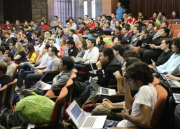 "Spring 2013 hackNY Student Hackathon" by Matylda Czarnecka on Twitter - Source image on Flickr. Licensed under CC BY-SA 2.0 via Wikimedia Commons.