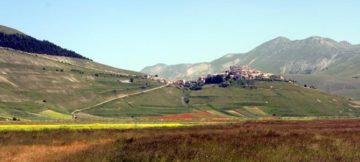 Castelluccio di Norcia. Panorama. Foto gentilmente concessa dall’autrice Mariangela Coccia.