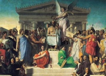 "Jean Auguste Dominique Ingres, Apotheosis of Homer, 1827" di Jean-Auguste-Dominique Ingres - wartburg.edu. Con licenza Pubblico dominio tramite Wikimedia Commons - https://commons.wikimedia.org/wiki/File:Jean_Auguste_Dominique_Ingres,_Apotheosis_of_Homer,_1827.jpg#/media/File:Jean_Auguste_Dominique_Ingres,_Apotheosis_of_Homer,_1827.jpg