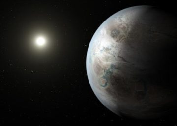 "Kepler-452b artist concept" di NASA Ames/JPL-Caltech/T. Pyle - http://www.nasa.gov/image-feature/soaking-up-the-rays-of-a-sun-like-star-artistic-concept. Con licenza Pubblico dominio tramite Wikimedia Commons