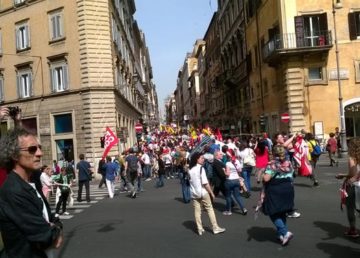 Manifestazione Sindacale del 20150505. Foto Giorgio Castore