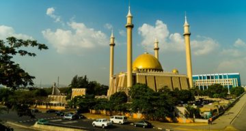 "Abuja National Mosque" by Mark Fischer - https://www.flickr.com/photos/fischerfotos/16565850456/. Licensed under CC BY-SA 2.0 via Commons