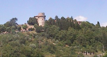 "Trequanda, Panorama dalla strada per Sinalunga" di Pufui Pc Pifpef I - Opera propria. Con licenza Pubblico dominio tramite Wikimedia Commons