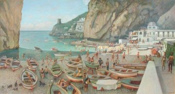 La Praia - olio su tela di Paolo Sandulli