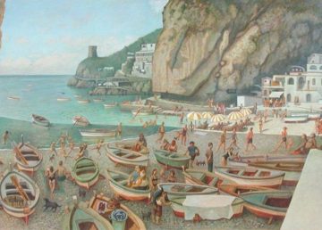 La Praia - olio su tela di Paolo Sandulli