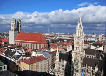 La Neues Rathaus e Frauenkirche viste dalla torre di Sankt Peterskirche©ClioMorichini