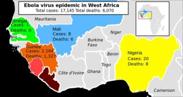 "2014 ebola virus epidemic in West Africa" di Mikael Häggström. Also updated by BrianGroen