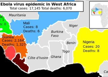 "2014 ebola virus epidemic in West Africa" di Mikael Häggström. Also updated by BrianGroen