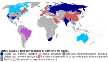 Fonte: https://it.wikipedia.org/wiki/Surrogazione_di_maternit%C3%A0#/media/File:Maternidad_subrogada_situaci%C3%B3n_legal.PNG