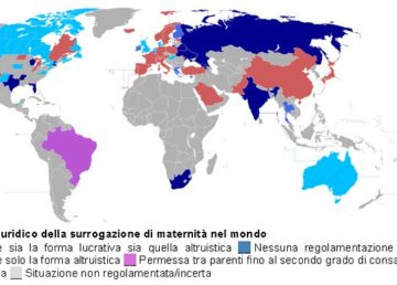 Fonte: https://it.wikipedia.org/wiki/Surrogazione_di_maternit%C3%A0#/media/File:Maternidad_subrogada_situaci%C3%B3n_legal.PNG