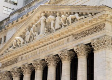 Detail of New York Stock Exchange "USA-NYC-New York Stock Exchange" by Ingfbruno