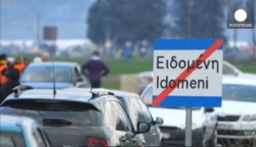 Idomeni. Fermo immagine video http://it.euronews.com/2016/03/12/grecia-3000-migranti-trasferiti-in-un-centro-di-accoglienza-vicino-idomeni/