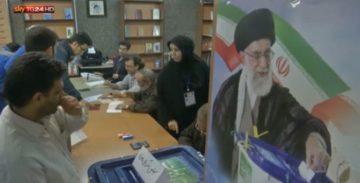 Fermo immagine video SkyTg24 elezioni Iran 27/02/2016