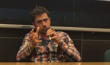 Giovanni Scifoni incontra gli studenti di RomaTre, foto di Francesco Curci.