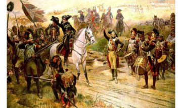 Napoleone annuncia ai suoi soldati l'arrivo dei rinforzi durante la battaglia di Marengo https://it.wikipedia.org/wiki/Napoleone_Bonaparte#/media/File:Bonaparte_a_Marengo.jpg