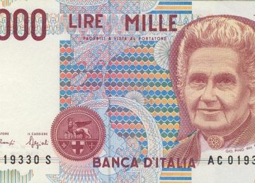 Banconota da 1000 Lire, By Banca d'Italia (Scan aus der Sammlung von Benutzer:Diorit) [Public domain], via Wikimedia Commons