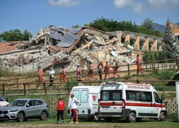 Amatrice, Operazioni di soccorso della Croce Rossa Italiana, foto Gianluca Fortunato / Italian Red Cross, da Flickr