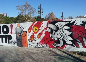 Mural TTIP València graffiti – 6, di Coentor, Wikimedia Commons