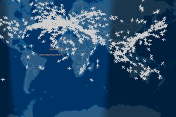Tracking in tempo reale. Immagine tratta da https://it.flightaware.com/live/