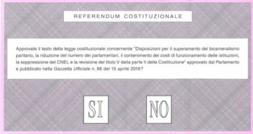 Referendum del 4 dicembre 2016 - Scheda referendaria.Di Matteo Grisorio - Opera propria, Pubblico dominio, https://commons.wikimedia.org/w/index.php?curid=53382500