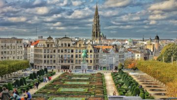Bruxelles vista dalla Mont des Arts. Crediti foto Pixabay