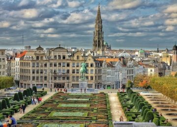 Bruxelles vista dalla Mont des Arts. Crediti foto Pixabay
