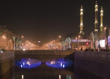 Downtown Aleppo, Queik river at night. Syrian Republic (photo by Mohamed Zaki)