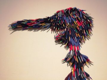 Pinocchio aux crayons de couleur (particolare), Annette Messager 2016, foto di Massimo Predieri