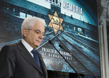 Quirinale 27/01/2017. Il Presidente della Repubblica Sergio Mattarella in occasione del suo intervento alla celebrazione del "Giorno della Memoria"