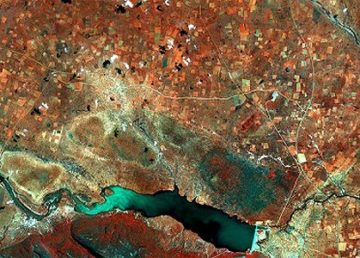 Central District, Botswana; Foto ESA; Image: Copernicus Sentinel data (2016), processed by ESA