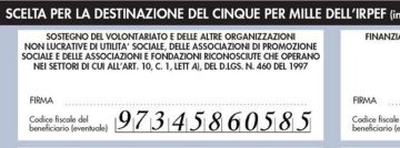 Facsimile 5 per mille