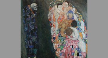 Morte e vita (Gustav Klimt, 1915). YgFW0Kwjd_ptXQ at Google Cultural Institute maximum zoom level, Pubblico dominio, https://commons.wikimedia.org/w/index.php?curid=22127424