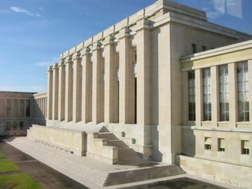 The Palais des Nations, the main building of the United Nations Office at Geneva. In 2012 alone, the Palace of Nations hosted more than 10,000 intergovernmental meetings By de Benutzer:Filzstift - Image by: de:Benutzer:Filzstift, Public Domain, https://commons.wikimedia.org/w/index.php?curid=15477